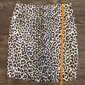 J Crew Pencil Skirt Leopard